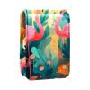 YTYVAGT Lipstick Case,Leather Lip Gloss Lipstick Organizer with Mirror,Mini Lipstick Holder Bag,Tropical Leaves Flamingo Flowers view 1
