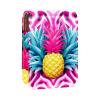 YTYVAGT Makeup Organizer,Makeup Lipstick Case for Outside Mini Bag Travel Cosmetic Pouch,Abstract Pink Pineapple Geometric view 1