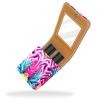 YTYVAGT Makeup Organizer,Makeup Lipstick Case for Outside Mini Bag Travel Cosmetic Pouch,Abstract Pink Pineapple Geometric view 2
