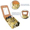 YTYVAGT Lipstick Case,Leather Lip Gloss Lipstick Organizer with Mirror,Mini Lipstick Holder Bag,Abstract Leopard Print view 4