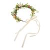FOYTOKI Elegant Floral Crown Headband for Brides Stunning Wedding Hair Wreath Realistic Flowers Comfortable Cloth Design Bridal Headpiece for Wedding Day Decor view 1