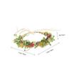FOYTOKI Elegant Floral Crown Headband for Brides Stunning Wedding Hair Wreath Realistic Flowers Comfortable Cloth Design Bridal Headpiece for Wedding Day Decor view 2