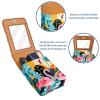 YTYVAGT Makeup Organizer,Makeup Lipstick Case for Outside Mini Bag Travel Cosmetic Pouch,Tropical Leaves Flamingo Flowers view 4