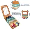 YTYVAGT Lipstick Case,Leather Lip Gloss Lipstick Organizer with Mirror,Mini Lipstick Holder Bag,Beach Travel Slippers view 4
