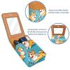 YTYVAGT Travel Lipstick Organizer Case,Lipstick Case Portable Makeup Bag With Mirror,Cartoon Animal Dog view 4