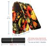 YTYVAGT Lipstick Case,Portable Makeup Bag Cosmetic Pouch,Lipstick Holder Makeup Organizer,Ethnic Flower with Dark Blackground view 3
