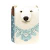 YTYVAGT Lipstick Case,Leather Lip Gloss Lipstick Organizer with Mirror,Mini Lipstick Holder Bag,White Bear Dot Cartoon view 1