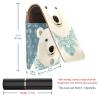 YTYVAGT Lipstick Case,Leather Lip Gloss Lipstick Organizer with Mirror,Mini Lipstick Holder Bag,White Bear Dot Cartoon view 3