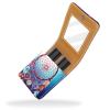 YTYVAGT Lipstick Case,Leather Lip Gloss Lipstick Organizer with Mirror,Mini Lipstick Holder Bag,Ethnic Style Feather Dream Catcher view 2