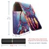 YTYVAGT Lipstick Case,Leather Lip Gloss Lipstick Organizer with Mirror,Mini Lipstick Holder Bag,Ethnic Style Feather Dream Catcher view 3