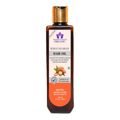 Blessfull Healing Luxury Moroccan Argan Hair Oil - 200Ml