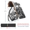 YTYVAGT Lipstick Case,Leather Lip Gloss Lipstick Organizer with Mirror,Mini Lipstick Holder Bag,Devilfish Pirate Sailboat view 3
