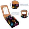 YTYVAGT Lipstick Case,Leather Lip Gloss Lipstick Organizer with Mirror,Mini Lipstick Holder Bag,Dog Cat Foot Print view 4