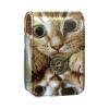 YTYVAGT Lipstick Case,Leather Lip Gloss Lipstick Organizer with Mirror,Mini Lipstick Holder Bag,Cute Pet Cat view 1