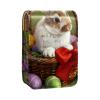 YTYVAGT Lipstick Case,Leather Lip Gloss Lipstick Organizer with Mirror,Mini Lipstick Holder Bag,White Rabbit with Eggs Easter view 1