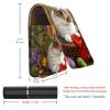 YTYVAGT Lipstick Case,Leather Lip Gloss Lipstick Organizer with Mirror,Mini Lipstick Holder Bag,White Rabbit with Eggs Easter view 3