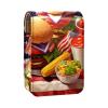 YTYVAGT Lipstick Case,Leather Lip Gloss Lipstick Organizer with Mirror,Mini Lipstick Holder Bag,American Hat Food view 1