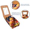 YTYVAGT Lipstick Case,Leather Lip Gloss Lipstick Organizer with Mirror,Mini Lipstick Holder Bag,American Hat Food view 4