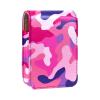YTYVAGT Lipstick Case,Leather Lip Gloss Lipstick Organizer with Mirror,Mini Lipstick Holder Bag,Abstract Pink Camo view 1