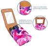 YTYVAGT Lipstick Case,Leather Lip Gloss Lipstick Organizer with Mirror,Mini Lipstick Holder Bag,Abstract Pink Camo view 4