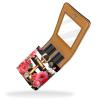 YTYVAGT Lipstick Case,Portable Makeup Bag Cosmetic Pouch,Lipstick Holder Makeup Organizer,Anchor Flower Black and White Stripes view 2