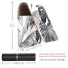 YTYVAGT Lipstick Case,Portable Makeup Bag Cosmetic Pouch,Lipstick Holder Makeup Organizer,Black Palm Tree Leaves view 3