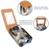 YTYVAGT Travel Lipstick Organizer Case,Lipstick Case Portable Makeup Bag With Mirror,Animal Portrait Red Fox view 4
