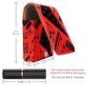 YTYVAGT Lipstick Case,Leather Lip Gloss Lipstick Organizer with Mirror,Mini Lipstick Holder Bag,Black and Red Notes view 3