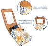 YTYVAGT Lipstick Case,Leather Lip Gloss Lipstick Organizer with Mirror,Mini Lipstick Holder Bag,Watercolor Flower Leaves Tropical view 4