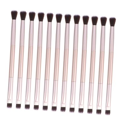 Mikinona 20pcs Double-ended Eyeshadow Brush for Makeup Blending and Application Soft Bristles for Eye Shadow and Nose Shadow Versatile Cosmetic Brush Rose Gold
