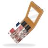YTYVAGT Lipstick Case,Portable Makeup Bag Cosmetic Pouch,Lipstick Holder Makeup Organizer,British Flag Wall Texture view 2