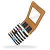 YTYVAGT Lipstick Case,Portable Makeup Bag Cosmetic Pouch,Lipstick Holder Makeup Organizer,Black and White Stripe Dot view 2
