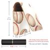 YTYVAGT Lipstick Case,Leather Lip Gloss Lipstick Organizer with Mirror,Mini Lipstick Holder Bag,Baseball Lines Texture view 3