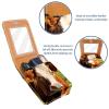 YTYVAGT Lipstick Case,Portable Makeup Bag Cosmetic Pouch,Lipstick Holder Makeup Organizer,Farm Brown Cow view 4