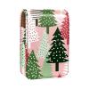 YTYVAGT Lipstick Case,Portable Makeup Bag Cosmetic Pouch,Lipstick Holder Makeup Organizer,Christmas Striped Trees Snow view 1