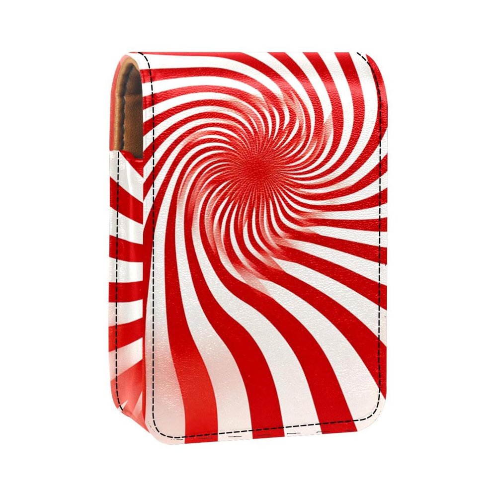 YTYVAGT Lipstick Case,Portable Makeup Bag Cosmetic Pouch,Lipstick Holder Makeup Organizer,Abstract Optical Illusion