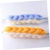 FOYTOKI 4pcs Dual-sided Exfoliating Body Scrubber Woven Bath Back Scrubber for Deep Cleansing for and Spa Includes Pink Green Blue Yellow Colors view 2