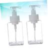 Amosfun 2pcs Refillable Foaming Pump Bottle for Cosmetic Transparent Bubble Maker for Hand Soap Shampoo Lotion Travel Containers for Women view 3