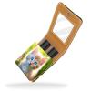 YTYVAGT Travel Lipstick Organizer Case,Lipstick Case Portable Makeup Bag With Mirror,Cute Kitten Flower Grass view 2