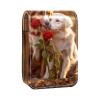 YTYVAGT Lipstick Case,Portable Makeup Bag Cosmetic Pouch,Lipstick Holder Makeup Organizer,Cute Pet Dog Flower Animal Pattern view 1