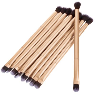 Baluue 20pcs Double Ended Eyeshadow Makeup Brushes Versatile Eye Makeup Tools for Women Elegant Design for Blending Eyeshadow Eyeliner