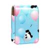 YTYVAGT Lipstick Case,Leather Lip Gloss Lipstick Organizer with Mirror,Mini Lipstick Holder Bag,Cute Panda Bears and Balloons view 1
