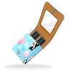 YTYVAGT Lipstick Case,Leather Lip Gloss Lipstick Organizer with Mirror,Mini Lipstick Holder Bag,Cute Panda Bears and Balloons view 2