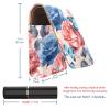 YTYVAGT Lipstick Case,Leather Lip Gloss Lipstick Organizer with Mirror,Mini Lipstick Holder Bag,Flowering Flowers and Butterflies view 3