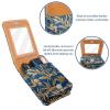 YTYVAGT Lipstick Case,Leather Lip Gloss Lipstick Organizer with Mirror,Mini Lipstick Holder Bag,Tropical Painting Leaves Floral view 4