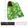 YTYVAGT Lipstick Case,Leather Lip Gloss Lipstick Organizer with Mirror,Mini Lipstick Holder Bag,Floral Green Leaf view 3
