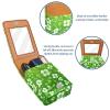 YTYVAGT Lipstick Case,Leather Lip Gloss Lipstick Organizer with Mirror,Mini Lipstick Holder Bag,Floral Green Leaf view 4