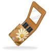 YTYVAGT Travel Lipstick Organizer Case,Lipstick Case Portable Makeup Bag With Mirror,Flower Leaves Daisy view 2