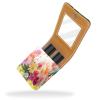 YTYVAGT Travel Lipstick Organizer Case,Lipstick Case Portable Makeup Bag With Mirror,Colorful Daisies in Spring Meadow view 2