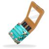 YTYVAGT Lipstick Case,Portable Makeup Bag Cosmetic Pouch,Lipstick Holder Makeup Organizer,Wooden Sea Shells Starfish Sand view 2